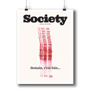 Poster “Tomorrow is far away”, Society #129