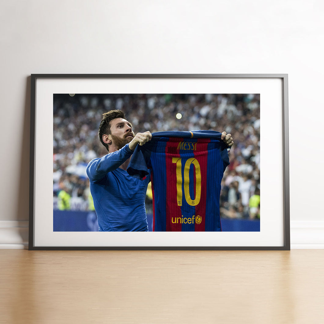 Célébration du maillot de Lionel Messi, 2017