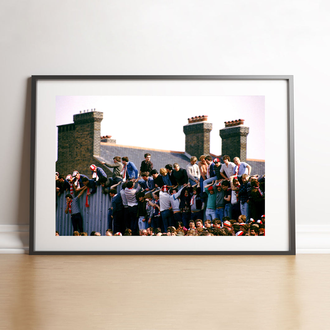 Supporters sur les murs de Highbury, 1984