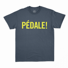Load image into Gallery viewer, T-Shirt PEDAL! Blue and Yellow