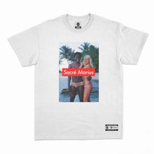 Load image into Gallery viewer, “Sacré Marius” white T-Shirt