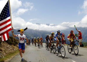 American supporter at the Tour de France, 2005