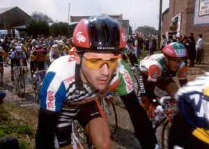 Jalabert sur les pavés de Paris-Roubaix, 1990